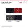 ACC Loop carpet color options for ACC-LM-21505 - Proudly Made in the USA