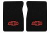 Illustration of 1987 Chevrolet R10 Cutpile Floor Mats with Embroidered Logos - 2 Piece with #61 Chevy Truck With Bolts