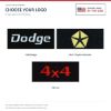 ACC floor-mat logo options for ACC-LM-21521: #82 4x4; #108 Dodge; #347 Chrysler Pentastar - Proudly Made in the USA