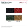 ACC Loop carpet color options for ACC-LM-21521 - Proudly Made in the USA