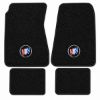 Illustration of 1968-1969 Buick GS 350 01 Black Loop 4-piece floor mats with Buick Shield embroidery