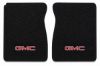 Illustration of 1975-1978 GMC C15 801 Black Cutpile 2-piece floor mats with GMC embroidery