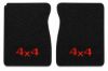 Illustration of 1975-1978 GMC C15 Cutpile Floor Mats with Embroidered Logos - 2 Piece with #82 4x4