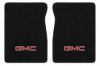 Illustration of 1987 GMC R1500 801 Black Cutpile 2-piece floor mats with GMC embroidery