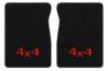 Illustration of 1987 GMC R1500 Cutpile Floor Mats with Embroidered Logos - 2 Piece with #82 4x4
