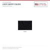 ACC Loop carpet color options for ACC-LM-21660 - Proudly Made in the USA