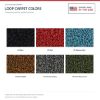 ACC Loop carpet color options for ACC-LM-21846 - Proudly Made in the USA