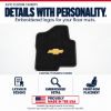 Details with personality: ACC embroidered-logo floor mat example with the Chevy Bowtie logo - Proudly Made in the USA