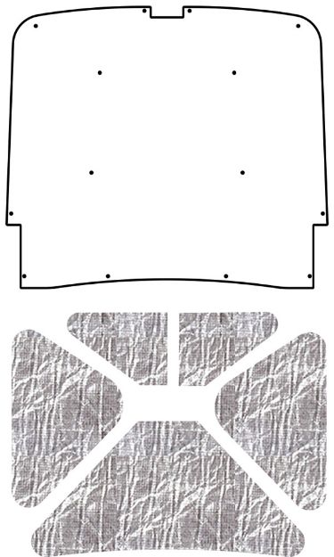 Picture of 1960-62 Ford Car AcoustiHood Under Hood Cover Kit by QuietRide Solutions