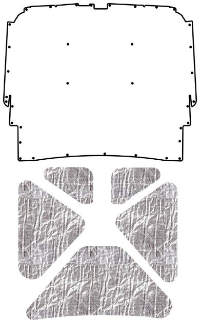 Picture of 1963-1964 Ford Car AcoustiHood Under-Hood Insulation & Sound Barrier Kit