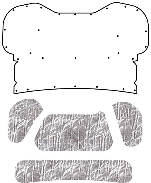 Picture of 1992-1996 Ford F-150/F-250/F-350 AcoustiHood Under-Hood Insulation and Sound Barrier Kit