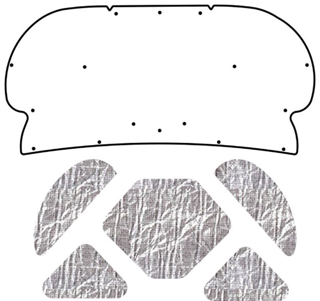 Picture of 1999-2007 Ford F-250 F-350 Truck AcoustiHood Cover Kit by QuietRide Solutions with HeatShield Insulation Panels