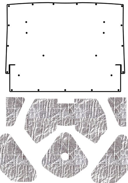 Picture of 1964-65 Skylark A-Body AcoustiHood Cover Kit by QuietRide Solutions with HeatShield Insulation Panels