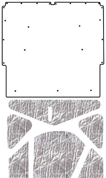 Picture of 1965-66 Pontiac A-Body QuietRide AcoustiHood Cover Kit with HeatShield Insulation Panels