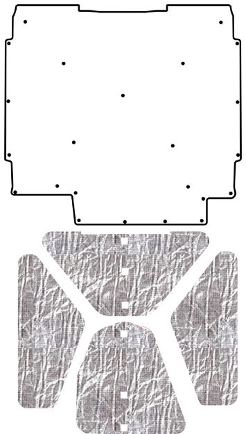 Picture of 1966-1967 Oldsmobile A-Body AcoustiHood Under-Hood Insulation and Sound Barrier Kit