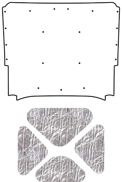Picture of 1968-1969 El Camino AcoustiHood Under-Hood Insulation & Sound Barrier Kit