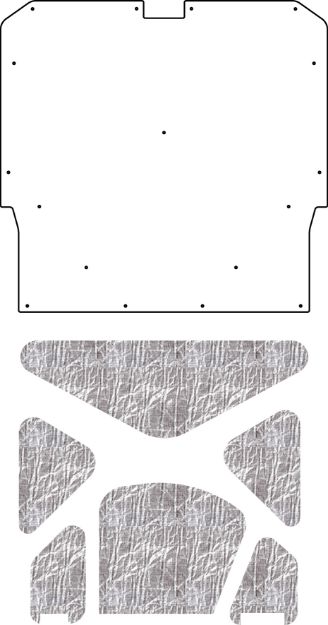 Picture of 1968-70 Pontiac A-Body AcoustiHood Under-Hood Insulation & Sound Barrier Kit by QuietRide Solutions