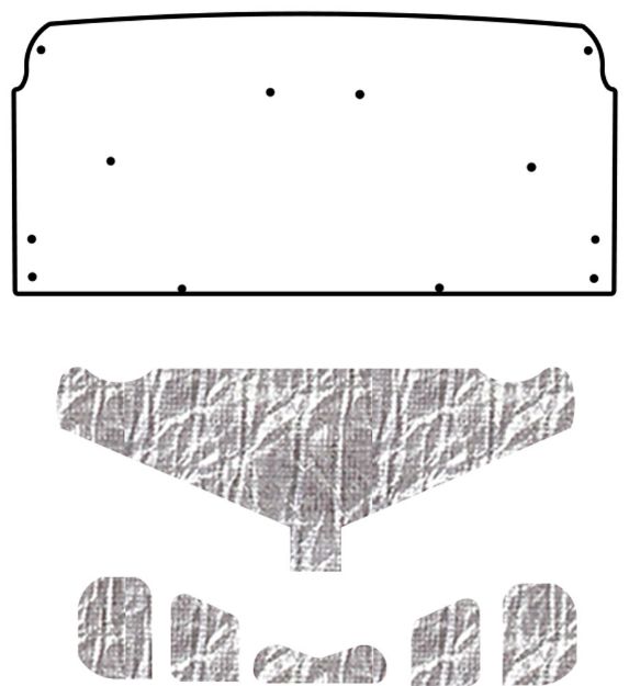 Picture of 1968-1972 Chevelle AcoustiTrunk Compartment Sound & Heat Barrier Kit by QuietRide Solutions