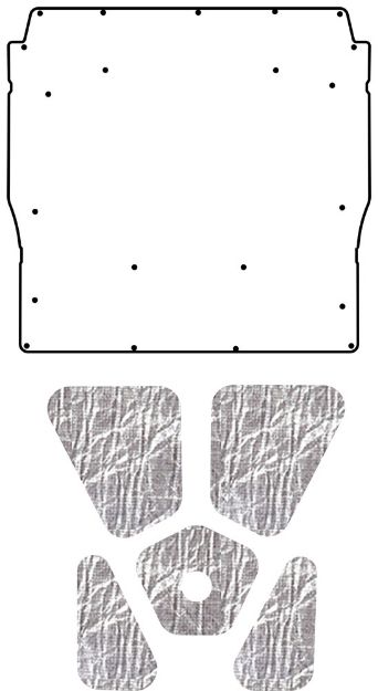 Picture of 1970-72 Buick Skylark A-Body QuietRide AcoustiHood Cover Kit with HeatShield Insulation