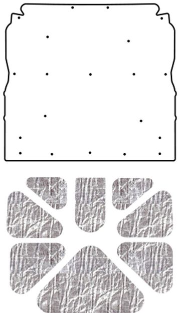 Picture of 1971-72 Oldsmobile A-Body QuietRide AcoustiHood Under Hood Cover Kit with Heatshield Panels