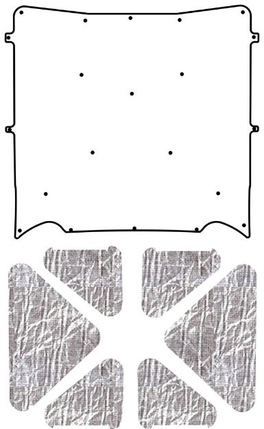 Picture of 1971-1972 Pontiac A-Body AcoustiHood Under-Hood Insulation and Sound Barrier Kit by QuietRide Solutions