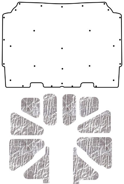 Picture of 1973-75 Oldsmobile A-Body QuietRide Solutions AcoustiHood Cover Kit with HeatShield Insulation Panels