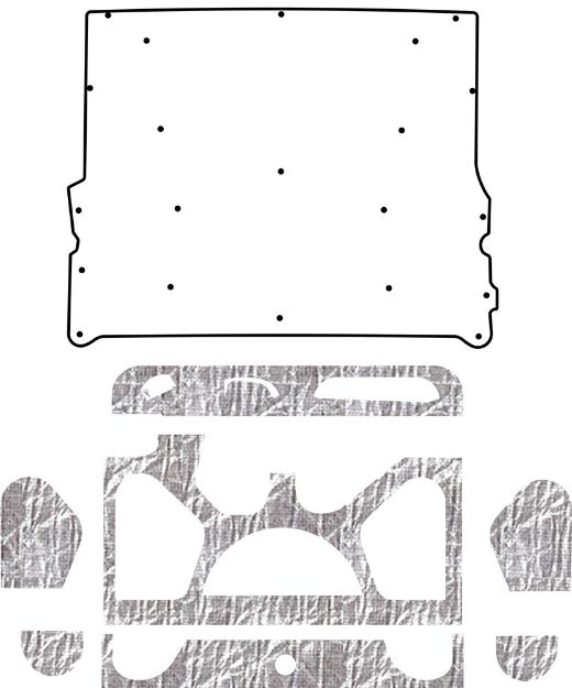 Picture of 1976-1977 Chevelle A-Body QuietRide AcoustiHood Under-Hood Insulation & Sound Barrier Kit