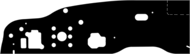 Picture of 1963-1964 GM-B Body Convertible QuietRide Firewall Insulator Pad with Heat & Sound Barrier