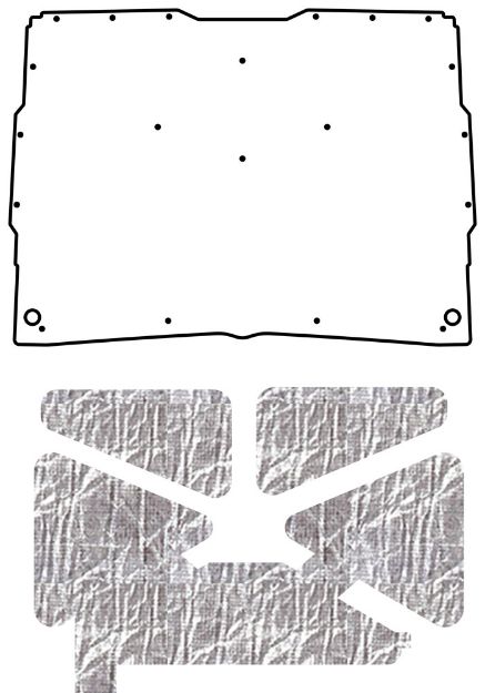Picture of 1982-1993 GMC Sonoma Truck QuietRide Solutions AcoustiHood Under Hood Sound Barrier Kit
