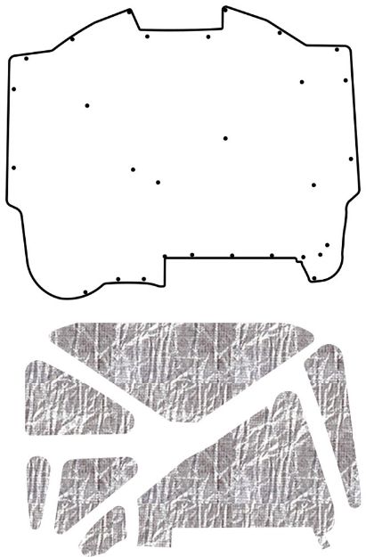Picture of 1982-1992 Pontiac F-Body AcoustiHood Cover Kit by QuietRide Solutions with HeatShield Insulation