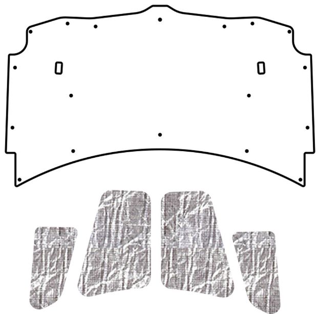 Picture of 1993-97 Pontiac F-Body AcoustiHood Cover Kit by QuietRide Solutions with HeatShield Insulation Panels