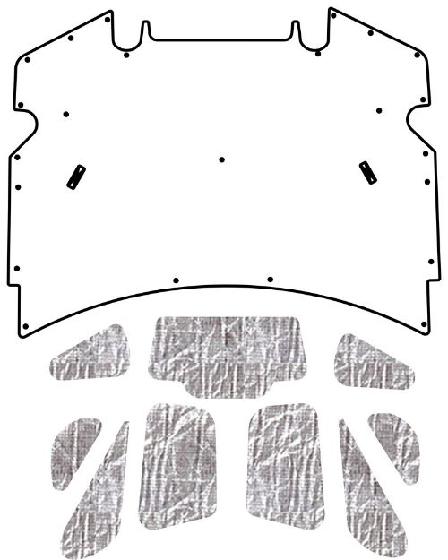 Picture of 1998-2002 Camaro F-Body QuietRide AcoustiHood Cover Kit with HeatShield Insulation Panels