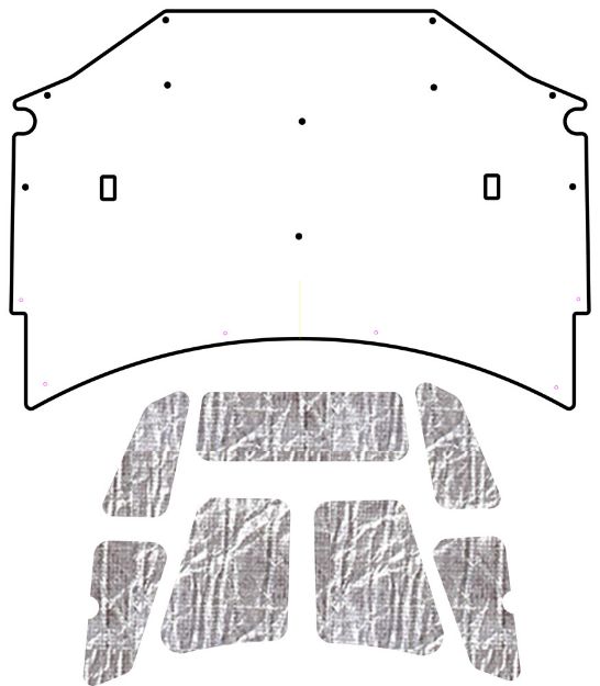 Picture of 1998-2002 Pontiac F-Body AcoustiHood Cover Kit by QuietRide Solutions with HeatShield Insulation Panels