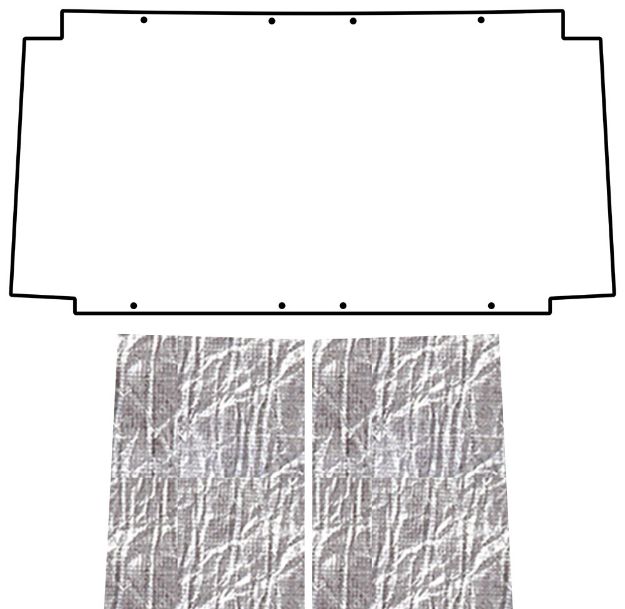 Picture of 1953-68 Jeep CJ3B QuietRide Solutions AcoustiHood Under Hood Cover Kit