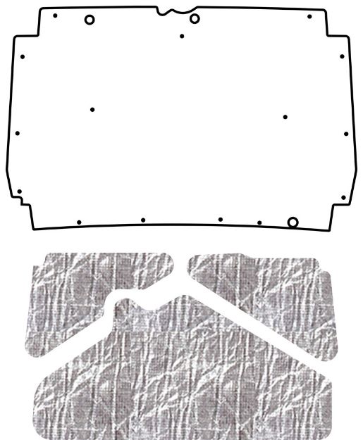 Picture of 1987-2001 Jeep Cherokee XJ QuietRide Solutions AcoustiHood Under-Hood Insulation and Sound Barrier Kit