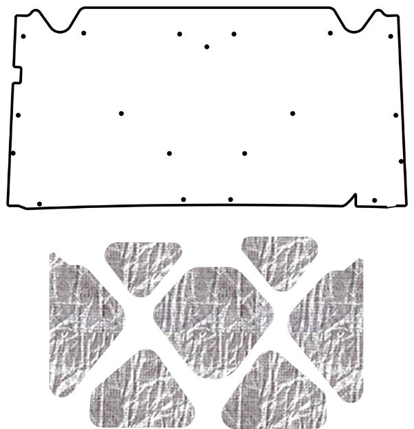 Picture of 1993-1998 Jeep Grand Cherokee ZJ AcoustiHood Under-Hood Insulation and Sound Barrier Kit