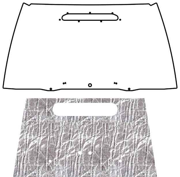 Picture of 1997-2006 Jeep Wrangler TJ QuietRide AcoustiHood Under-Hood Insulation & Sound Barrier Kit