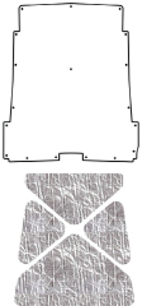 Picture of 1958-1959 Lincoln Premiere AcoustiHood Under-Hood Insulation & Sound Barrier Kit by QuietRide Solutions