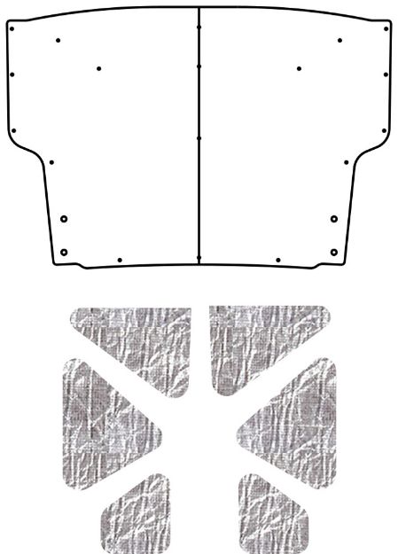 Picture of 1966-1969 Lincoln Continental QuietRide AcoustiTrunk Sound & Heat Barrier Kit
