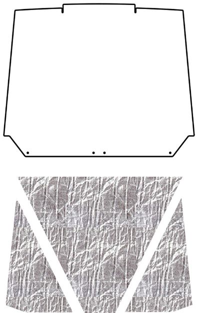 Picture of 1955-56 Mercury AcoustiHood Under-Hood Insulation and Sound Barrier Kit by QuietRide Solutions