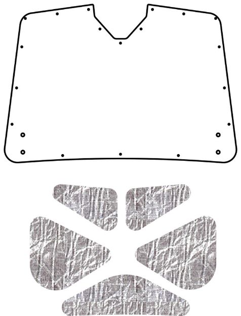 Picture of 1955-1956 Mercury AcoustiTrunk Compartment Sound & Heat Barrier Kit by QuietRide Solutions