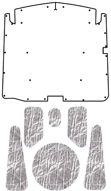 Picture of 1957-1958 Mercury AcoustiHood Under-Hood Insulation and Sound Barrier Kit