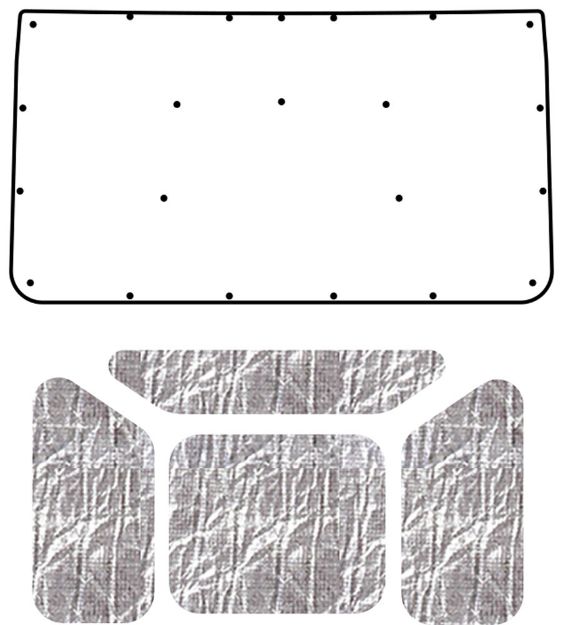 Picture of 1963-64 Dodge Dart QuietRide AcoustiHood Under-Hood Insulation & Sound Barrier Kit
