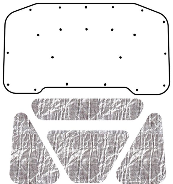 Picture of 1964-65 Plymouth Valiant QuietRide AcoustiHood Cover Kit with HeatShield Insulation Panels