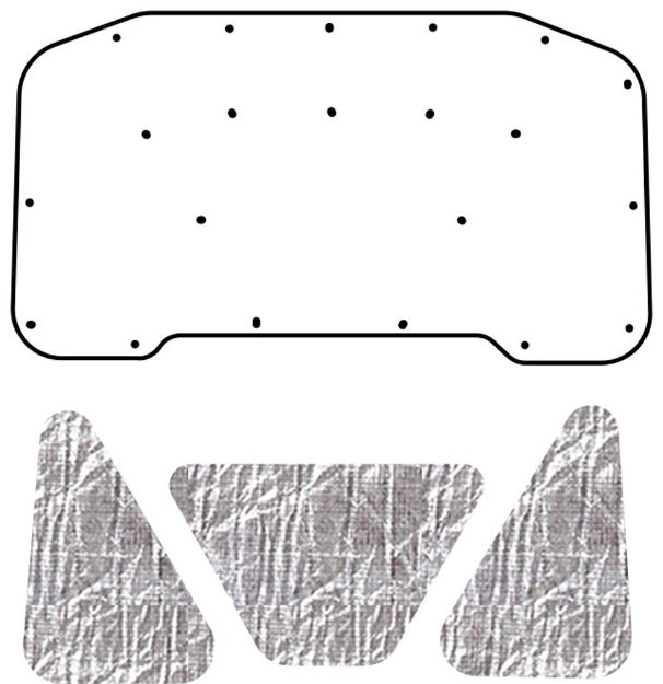 Picture of 1965-66 Dodge Dart QuietRide AcoustiHood Cover Kit with HeatShield Insulation Panels