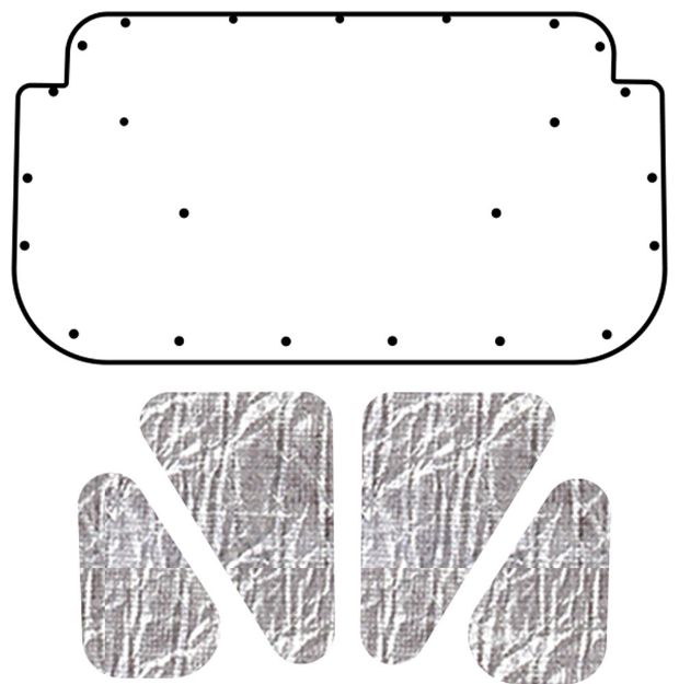 Picture of 1966 Plymouth Valiant QuietRide AcoustiHood Cover Kit with HeatShield Insulation Panels