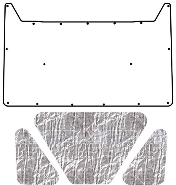 Picture of 1967-69 Plymouth Valiant AcoustiHood Cover Kit by QuietRide Solutions with HeatShield Insulation Panels
