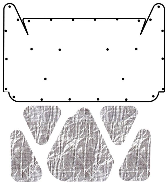 Picture of 1966-1967 Dodge Coronet AcoustiHood Under-Hood Insulation Sound Barrier Kit by QuietRide Solutions