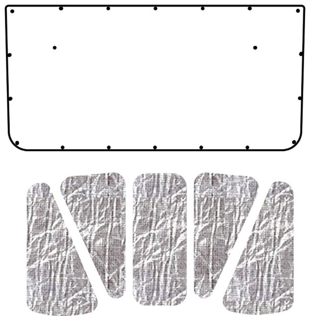 Picture of 1965-68 Chrysler 300/New Yorker/Newport QuietRide Solutions AcoustiHood Cover Kit with HeatShield Insulation Panels