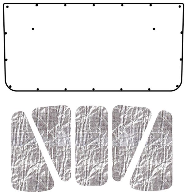 Picture of 1965-68 Dodge Polara QuietRide AcoustiHood Cover Kit with HeatShield Insulation Panels